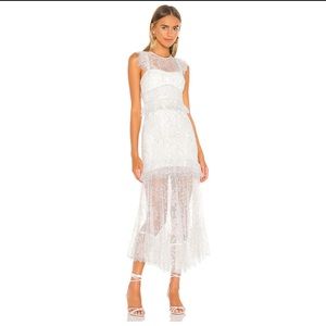 I Found You Midi Dress in Porcelain -
Alice McCall